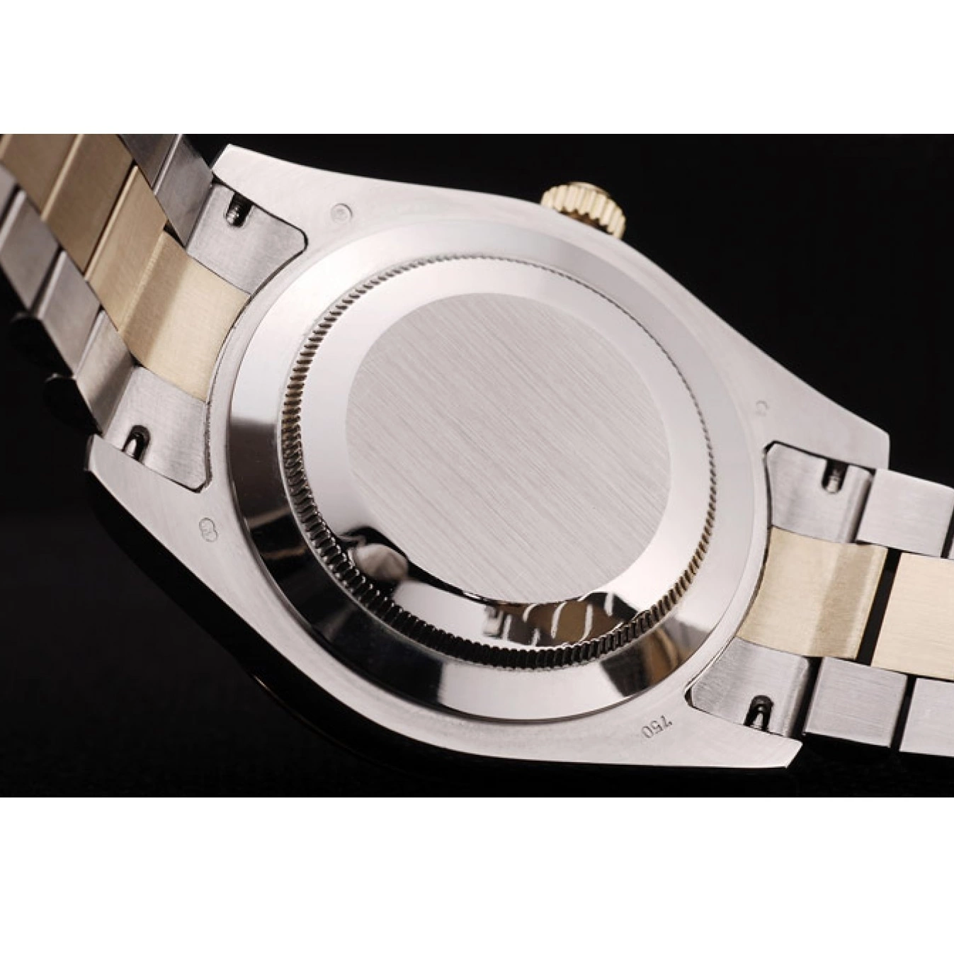 MiroTime 0709 Rolex DateJust Gold Ribbed Pattern Bezel Brown Dial